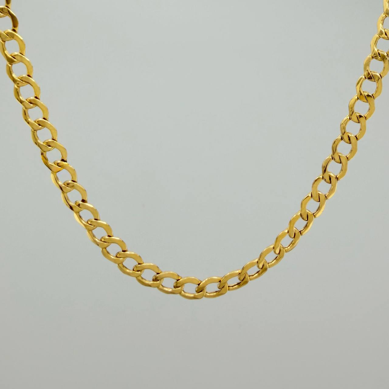 Cadena Cubana 10.1gr / 70cm / 4.5mm Oro Amarillo +1 18K $