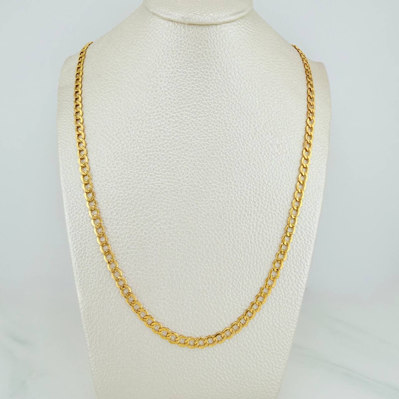 Cadena Cubana 10.1gr / 70cm / 4.5mm Oro Amarillo +1 18K $