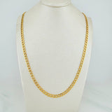 Cadena Cubana 10.1gr / 70cm / 4.5mm Oro Amarillo +1 18K $