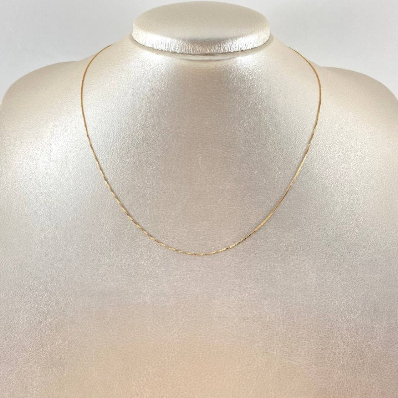 Cadena Veneciana 0.75gr / 40cm / Oro Amarillo +3 18K -