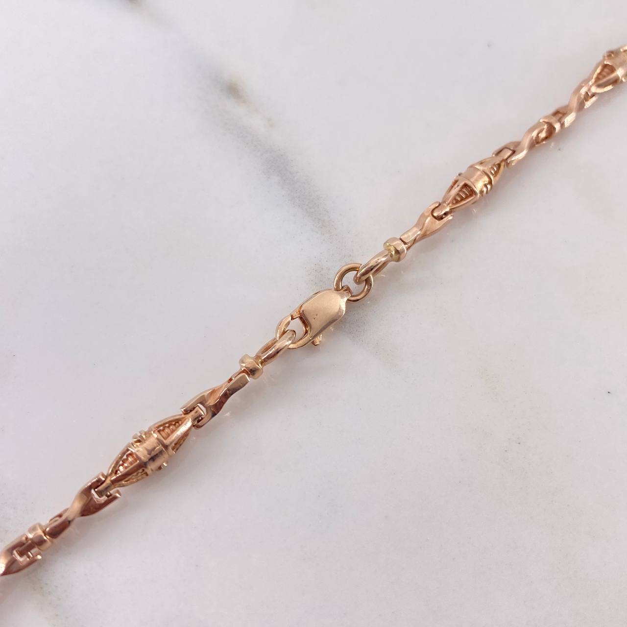 Cadena Rustica Dubai 33.1gr / 65cm / 3.6mm Oro Rosa 18K &