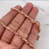 Cadena Rustica Dubai 33.1gr / 65cm / 3.6mm Oro Rosa 18K &