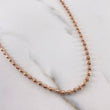 Cadena Militar 15.1gr / 55cm / 3mm Diamantada Oro Rosa 18K &