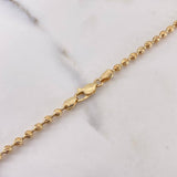 Cadena Militar 18.25gr / 60cm / 3mm Diamantada Oro Amarillo 18K &