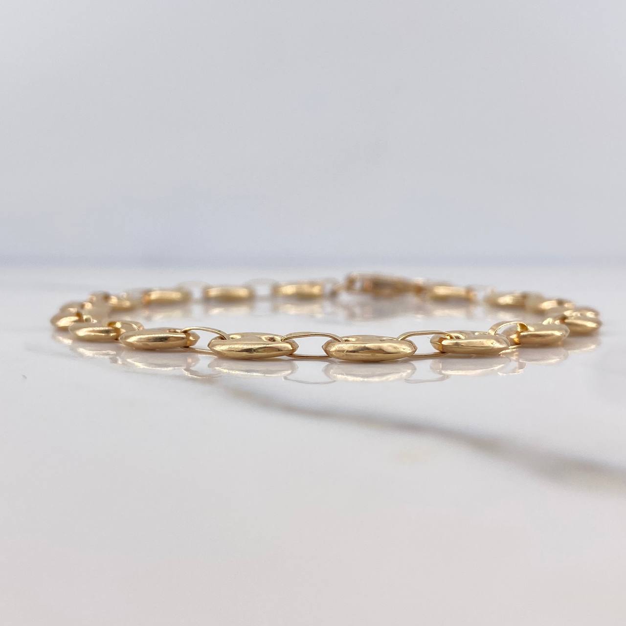 Pulso GC 6.2gr / 22cm / 6.7mm Liso Oro Amarillo 18K &