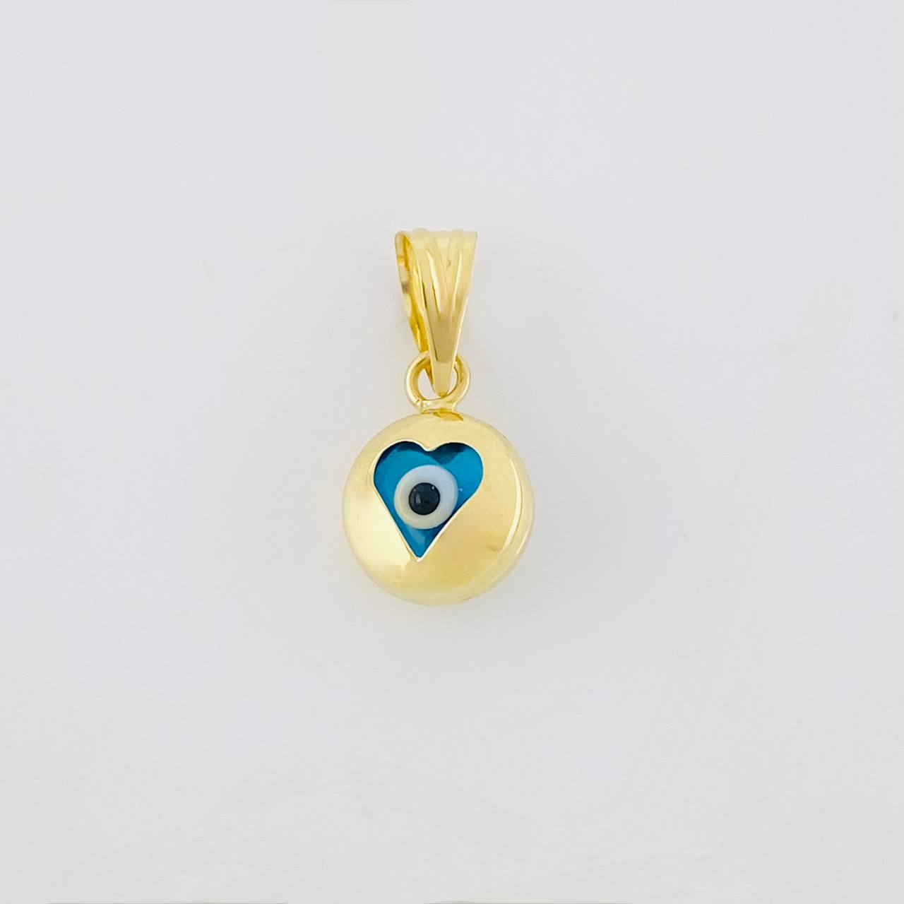 Dije Ojo Turco 0.55g / 1.6cm Oro Amarillo 18K