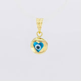 Dije Ojo Turco 0.55g / 1.6cm Oro Amarillo 18K