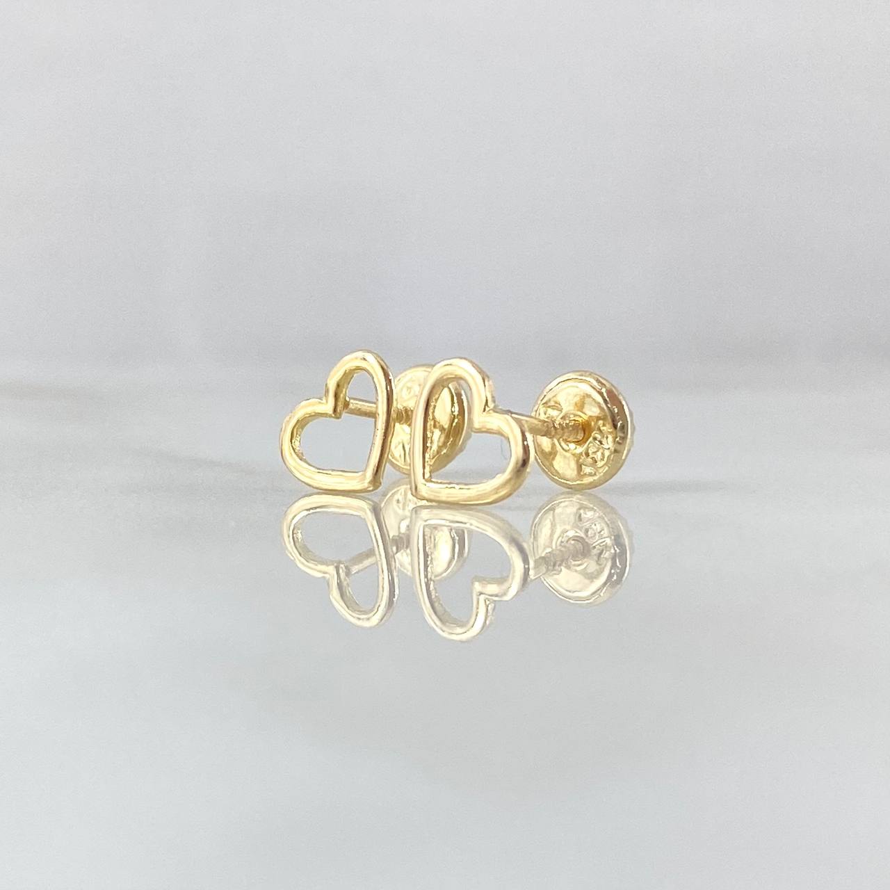 Topos Corazon Silueta Lisa 0.7gr / 6.3mm Oro Amarillo 18K ©