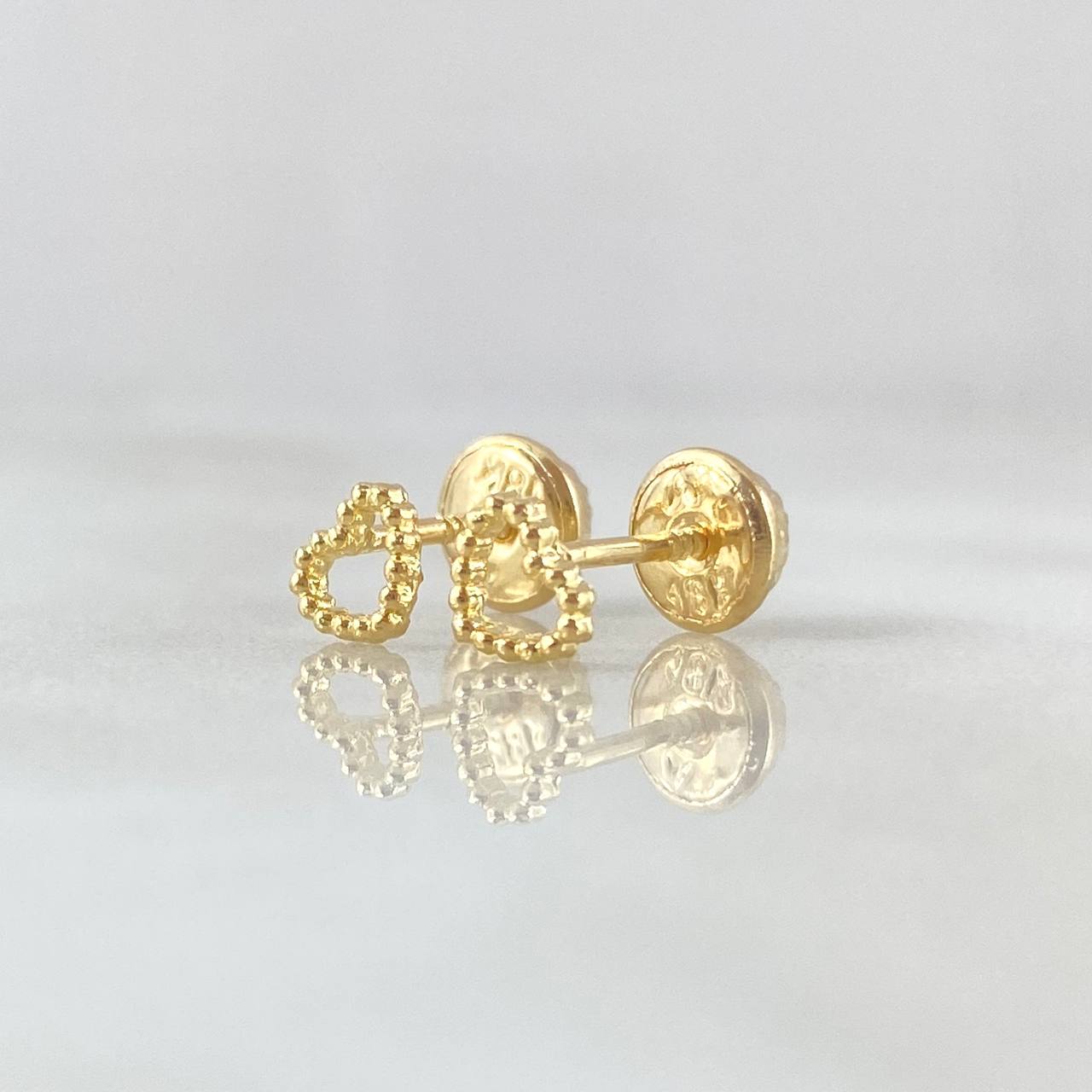 Topos Corazon Silueta Bordeada 0.6gr / 4.3mm Oro Amarillo 18K ©