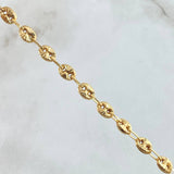 Pulso GC 4.2gr / 20cm / 4.7mm Diamantado Oro Amarillo 18K
