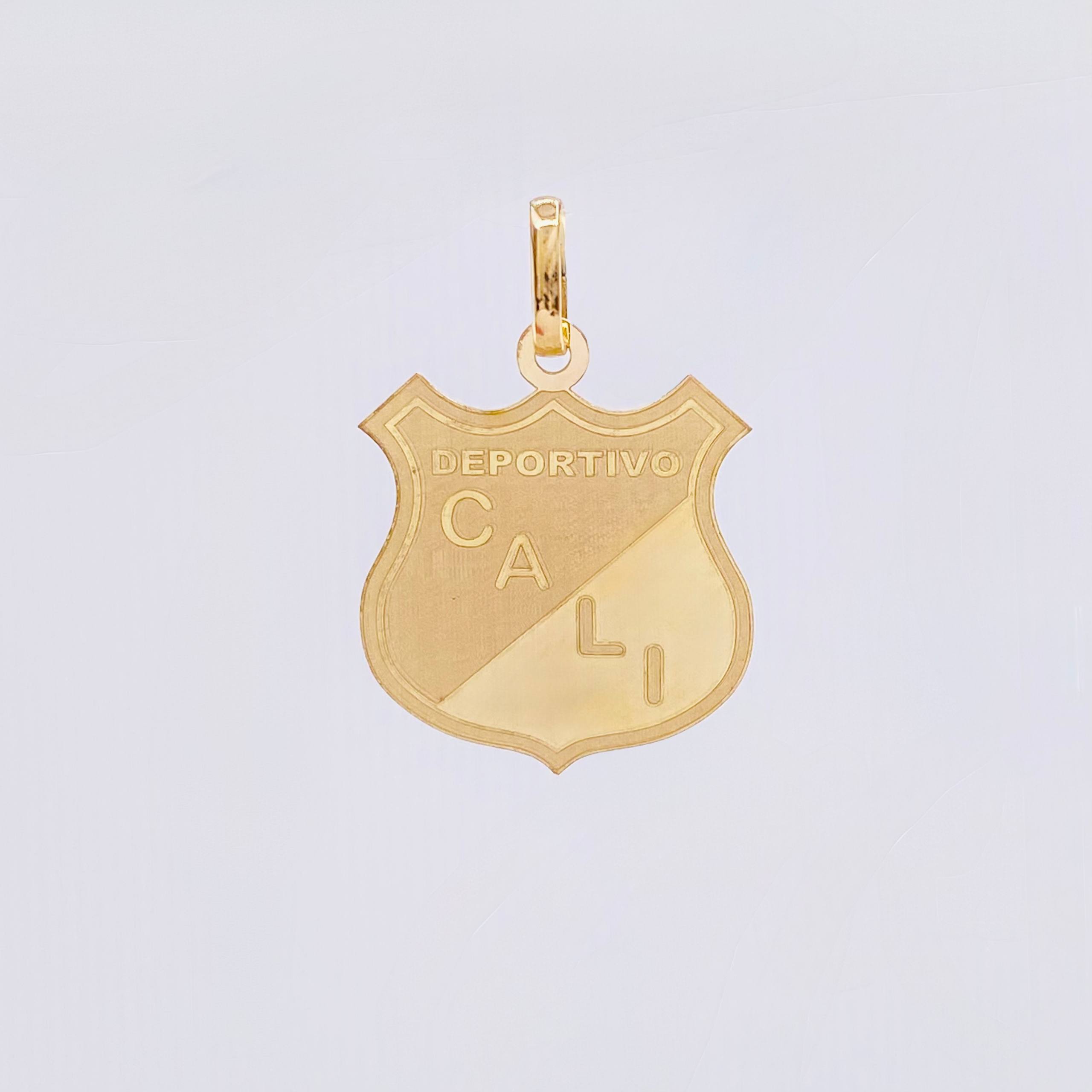 Dije Escudo Deportivo Cali 1.25gr / 2.8cm / Oro Amarillo 18K
