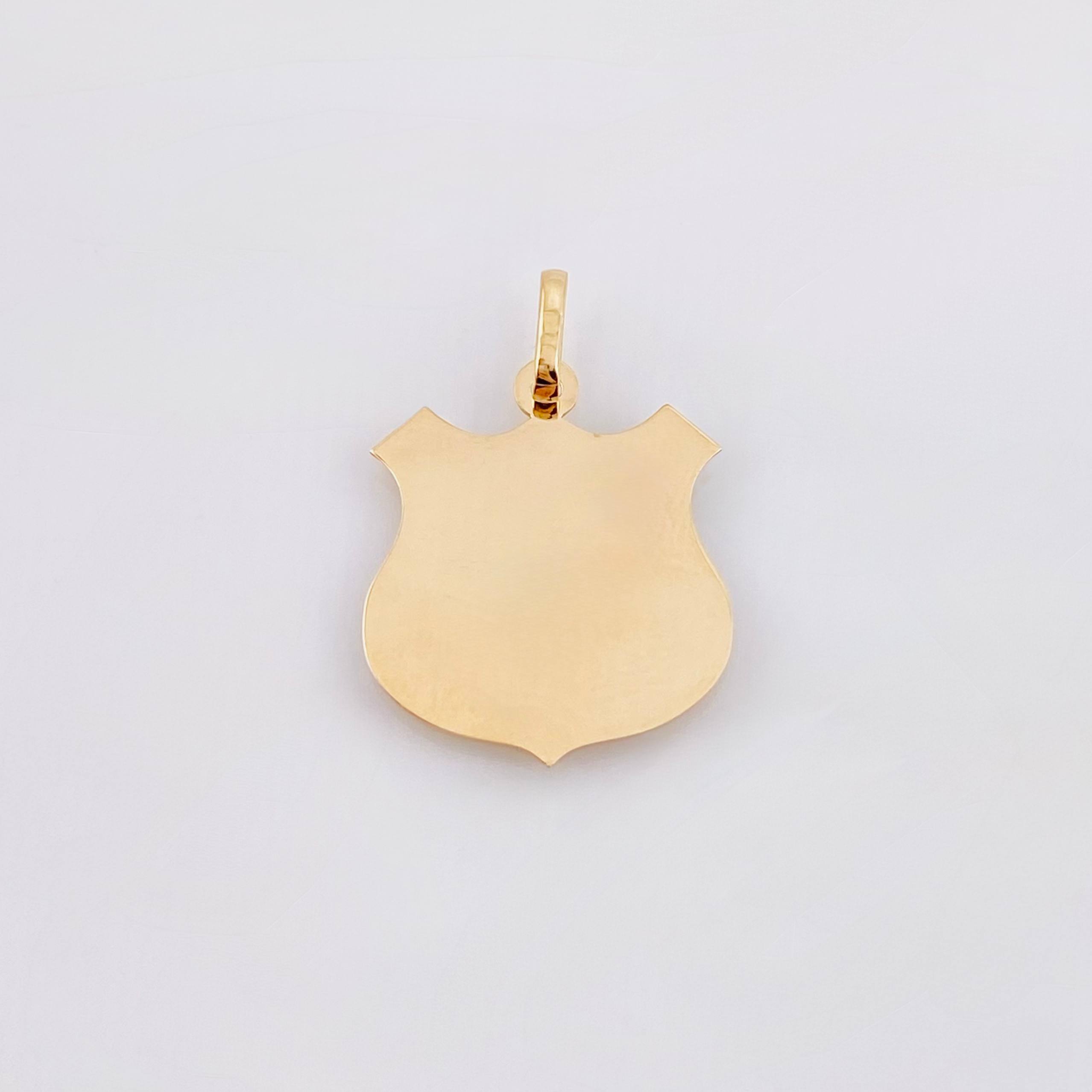Dije Escudo Deportivo Cali 1.45gr / 2.8cm / Oro Amarillo 18K