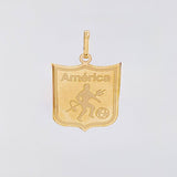 Dije Escudo America De Cali 1.3gr / 2.7cm / Oro Amarillo 18K ©