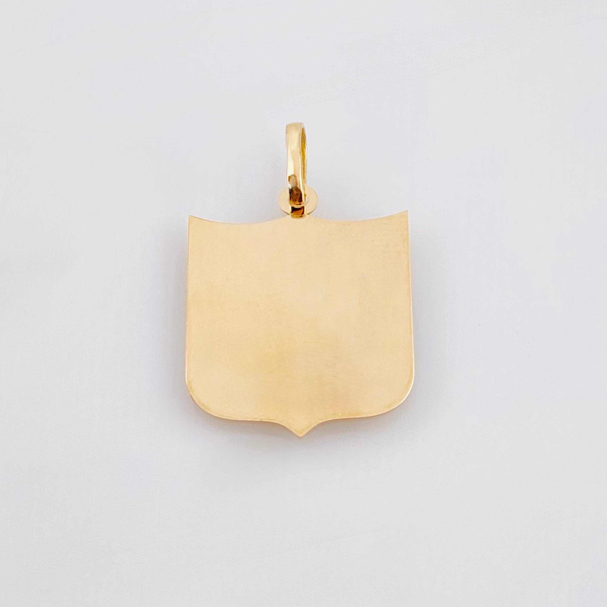 Dije Escudo America De Cali 1.4gr / 2.8cm / Oro Amarillo 18K