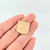Dije Escudo America De Cali 1.55gr / 2.8cm / Oro Amarillo 18K