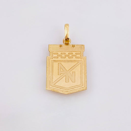 Dije Escudo Atletico Nacional 1.3gr / 2.8cm / Oro Amarillo 18K