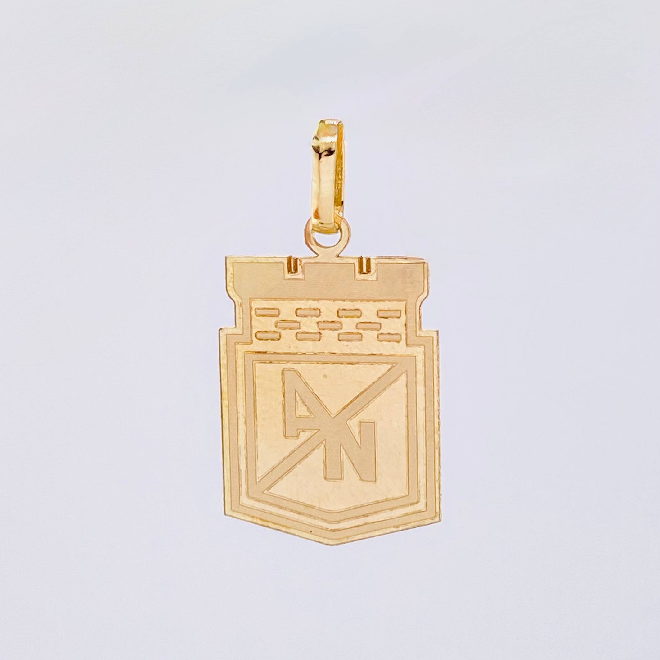 Dije Escudo Atletico Nacional 1.1gr / 2.8cm / Oro Amarillo 18K