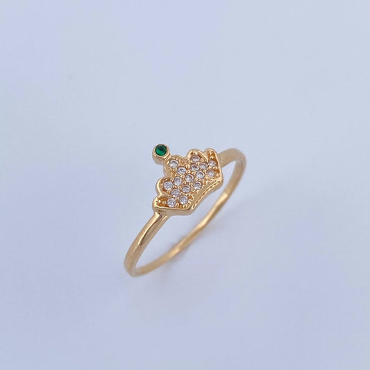 Anillo Corona Real 1.45gr / T7 / Oro Amarillo 18K &