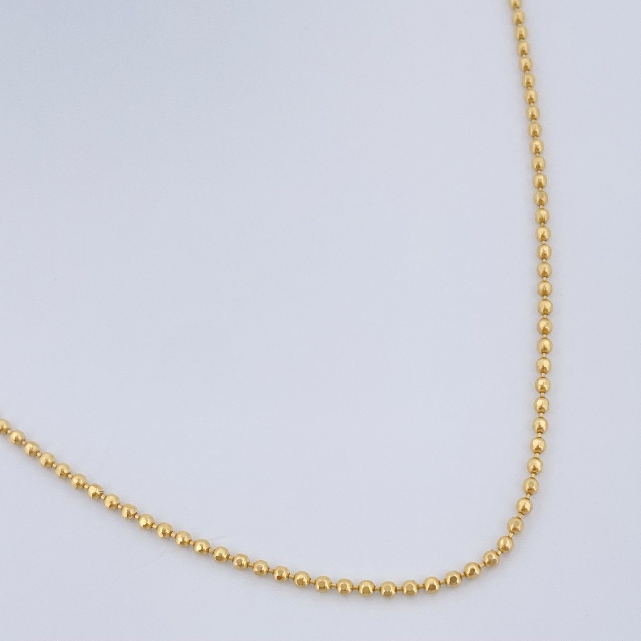 Cadena Militar 2.5gr / 60.5cm / Oro Amarillo +3 18K &