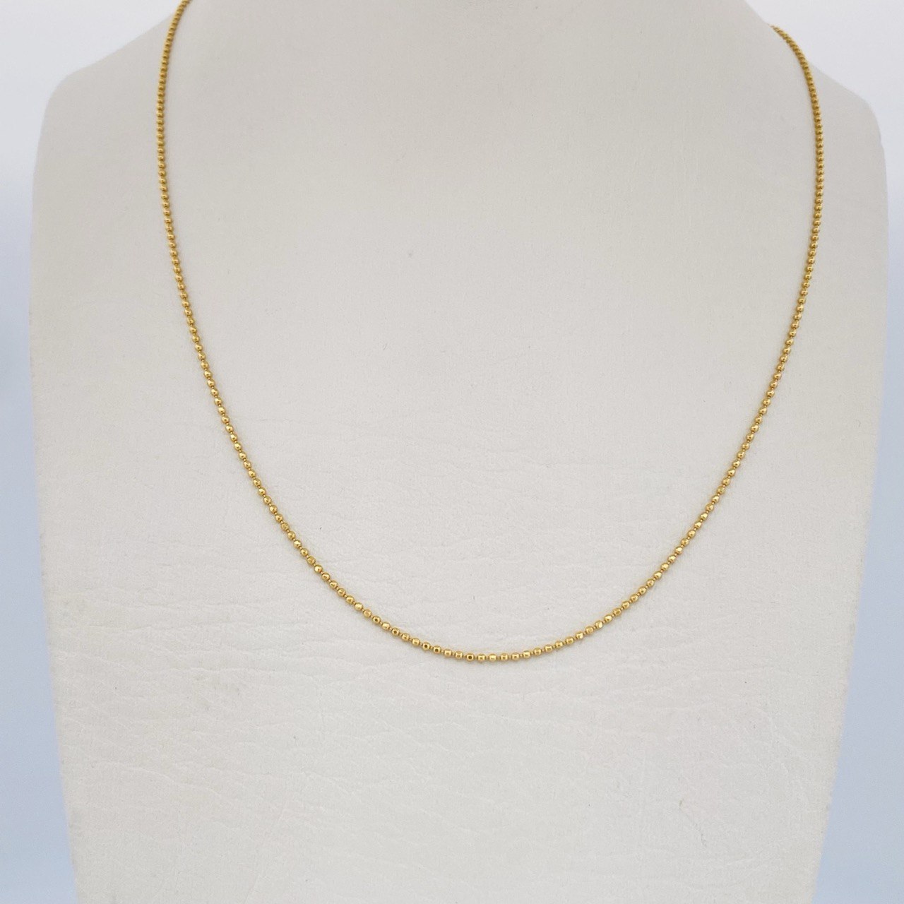 Cadena Militar 2.55gr / 60.5cm / Oro Amarillo +3 18K &