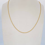Cadena Militar 2.55gr / 60.5cm / Oro Amarillo +3 18K &