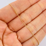 Cadena Militar 2.55gr / 60.5cm / Oro Amarillo +3 18K &