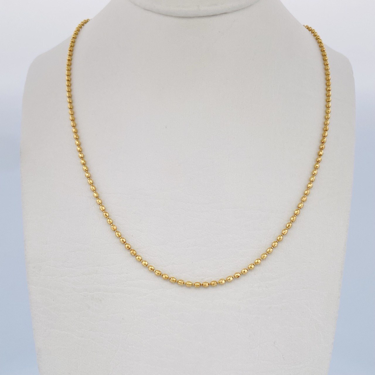 Cadena Militar 6.7gr / 51cm / Oro Amarillo +3 18K &