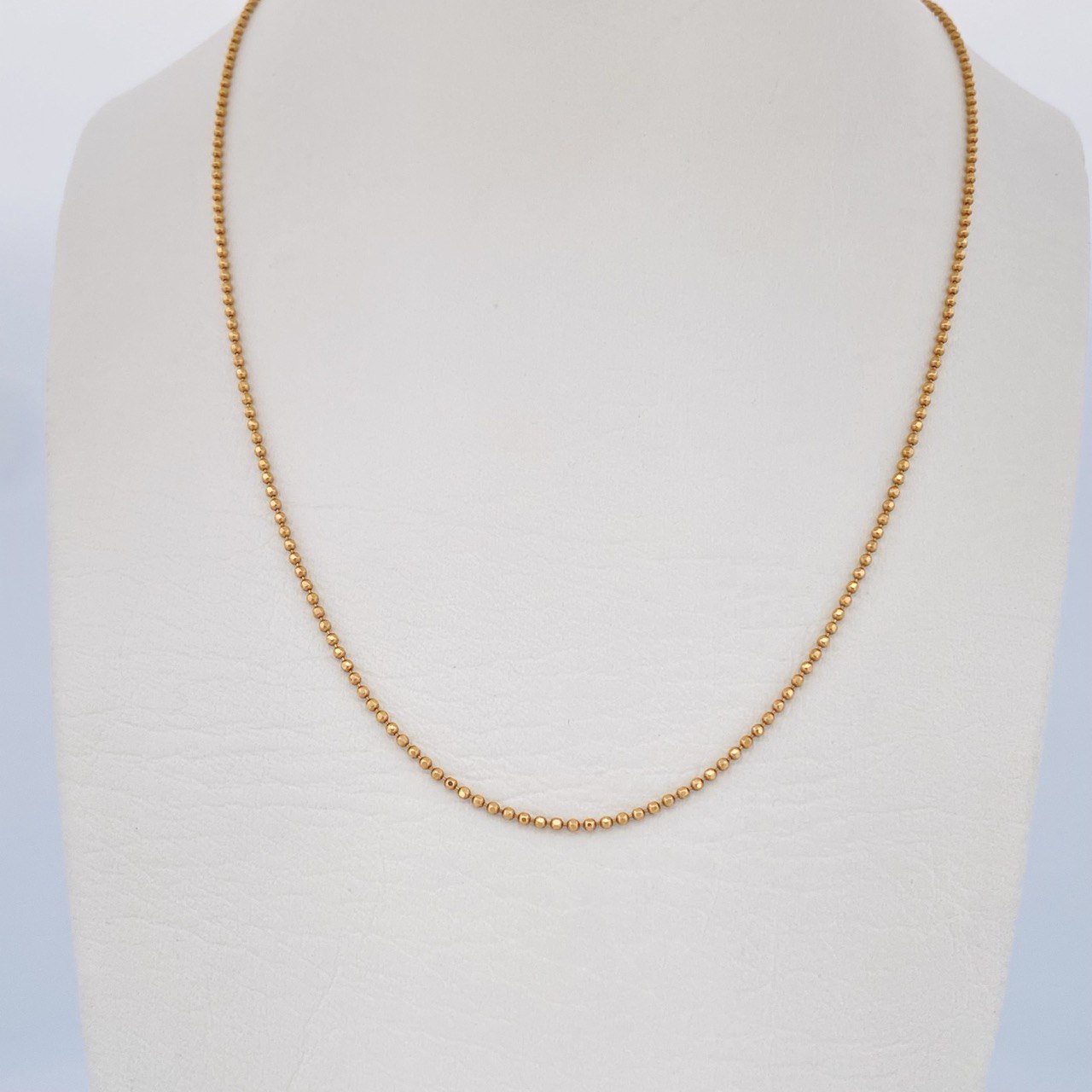 Cadena Militar 3.4gr / 60cm / Oro Rosa +3 18K &