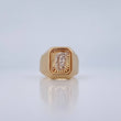Anillo Rostro de Cristo 4.35gr / T11 / Dos Oros Amarillo Blanco 18K &