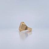 Anillo Rostro de Cristo 4.35gr / T11 / Dos Oros Amarillo Blanco 18K &