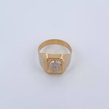 Anillo Rostro de Cristo 4.35gr / T11 / Dos Oros Amarillo Blanco 18K &