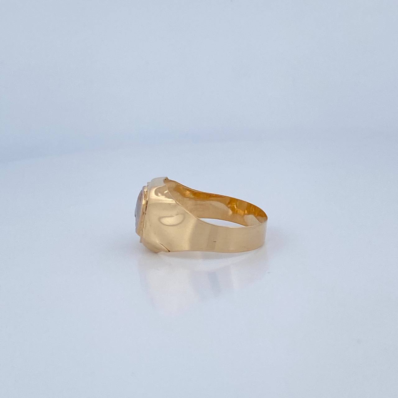 Anillo Caballo Herradura 4.05gr / T11 / Dos Oros Amarillo Blanco 18K &