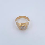 Anillo Caballo Herradura 4.05gr / T11 / Dos Oros Amarillo Blanco 18K &