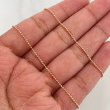 Cadena Militar 2.1 g / 45.5 cm / 0.9 mm Oro Rosa 18K