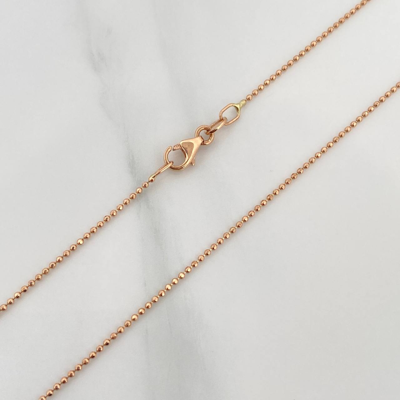 Cadena Militar 2.1 g / 45.5 cm / 0.9 mm Oro Rosa 18K