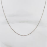 Cadena Veneciana 1.4 g / 50 cm / 0.5 mm Oro Blanco 18K