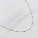 Cadena Veneciana 1.4 g / 50 cm / 0.5 mm Oro Blanco 18K