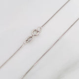 Cadena Veneciana 1.4 g / 50 cm / 0.5 mm Oro Blanco 18K