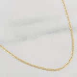 Cadena Escalera 1.45 g / 45 cm / 1.3 mm Tres Oros 18K