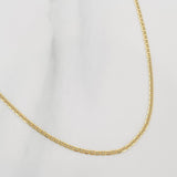 Cadena Escalera 2 g / 50 cm / 1.4 mm Oro Amarillo 18K