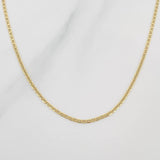 Cadena Escalera 2 g / 50 cm / 1.4 mm Oro Amarillo 18K