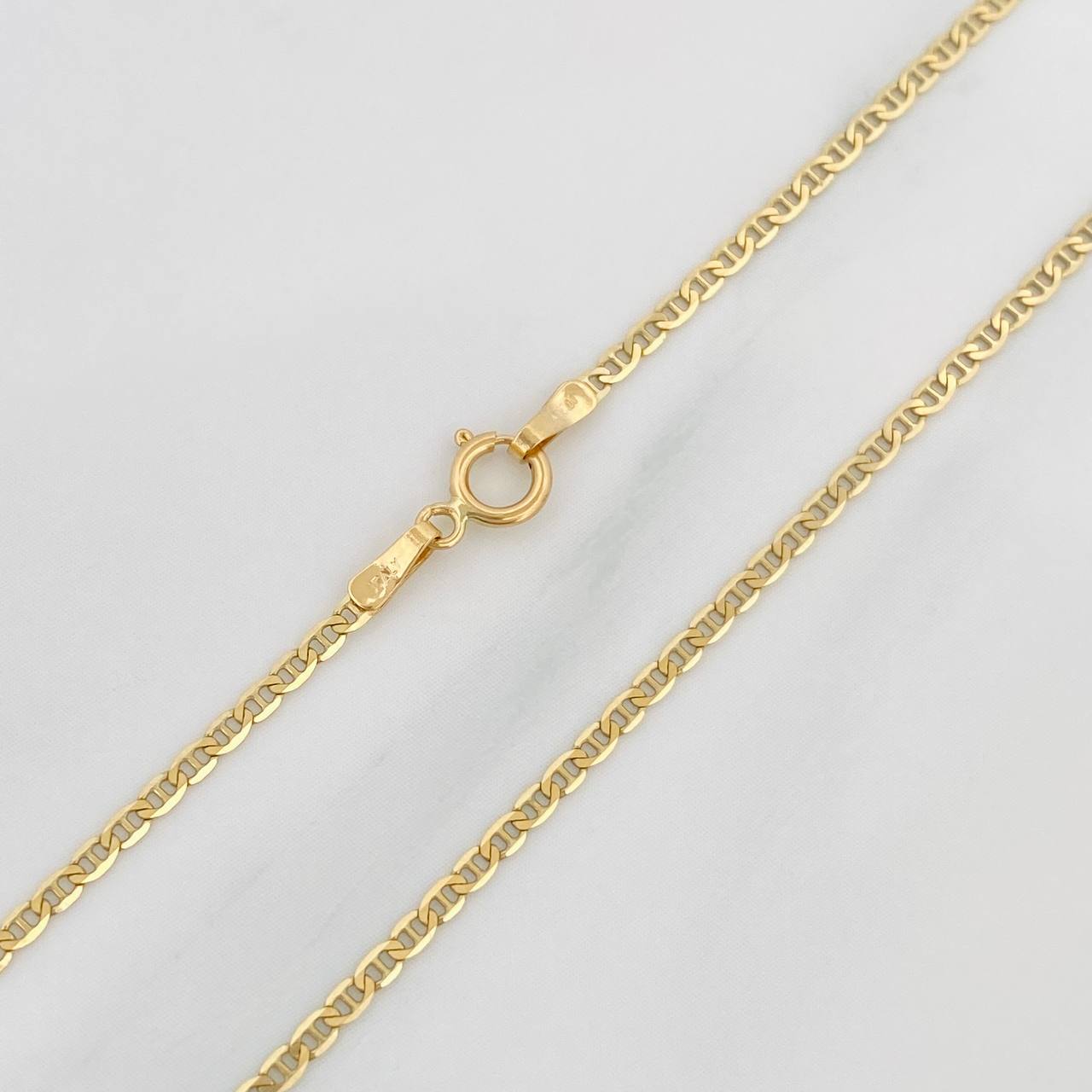 Cadena Escalera 2 g / 50 cm / 1.4 mm Oro Amarillo 18K