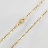 Cadena Escalera 2 g / 50 cm / 1.4 mm Oro Amarillo 18K