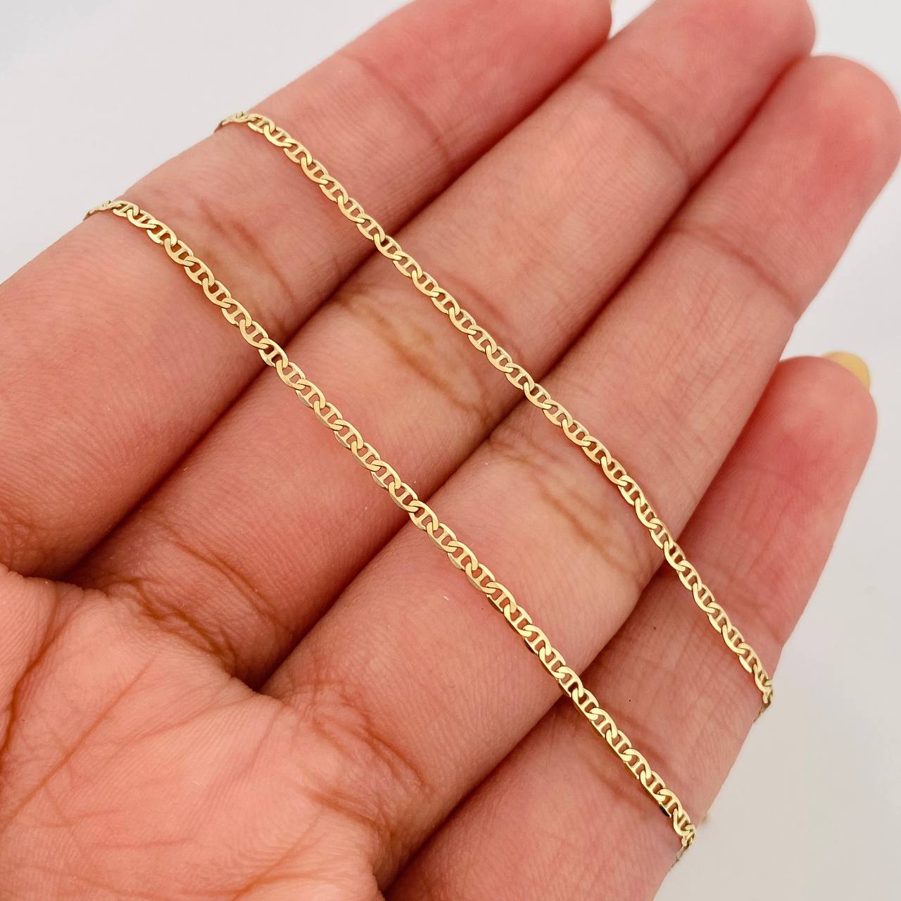 Cadena Escalera 2 g / 50 cm / 1.4 mm Oro Amarillo 18K