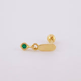 Piercing Globo Colgante 0.4 g / 1.2 cm Oro Amarillo 18K
