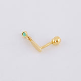 Piercing Globo Colgante 0.4 g / 1.2 cm Oro Amarillo 18K