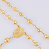 Rosario Virgen Milagrosa Cruz Cristo 12.95 g / 40 cm / 4.8 mm Oro Amarillo 18K