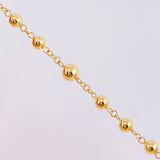 Rosario Virgen Milagrosa Cruz Cristo 12.95 g / 40 cm / 4.8 mm Oro Amarillo 18K