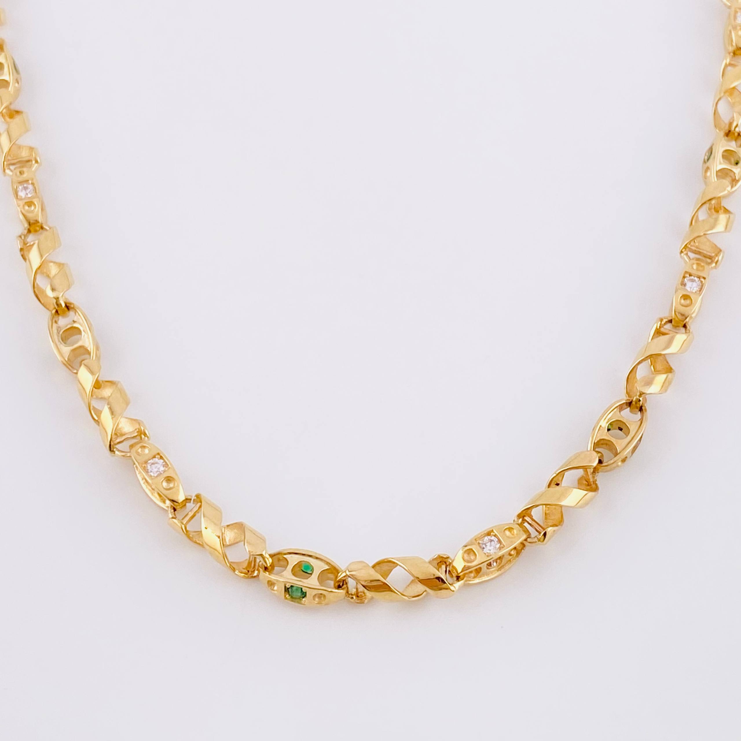 Cadena Rustica Espiral Adn 39.6 g / 65 cm / 4.7 mm Oro Amarillo 18K