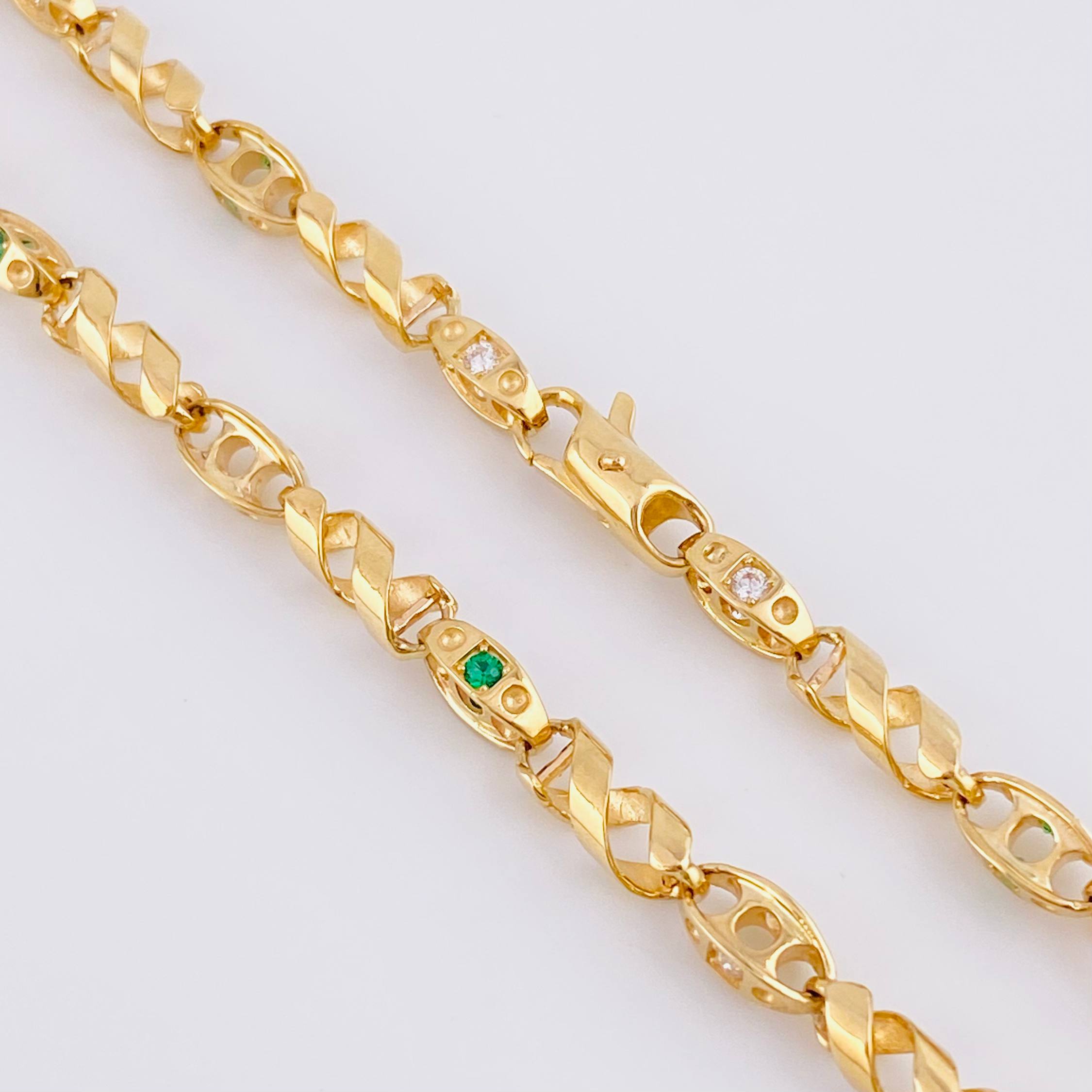 Cadena Rustica Espiral Adn 39.6 g / 65 cm / 4.7 mm Oro Amarillo 18K